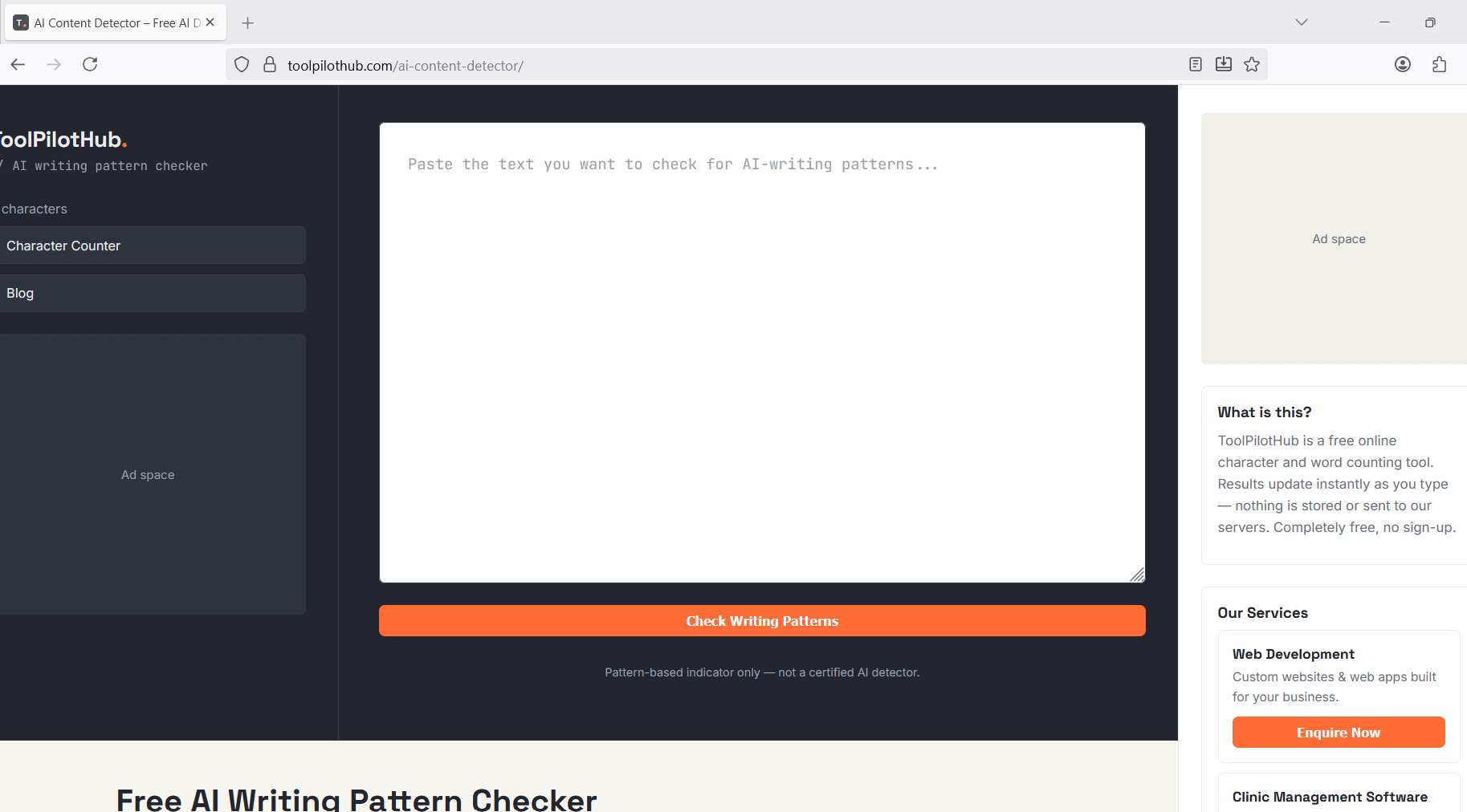 AI Writing Pattern Checker